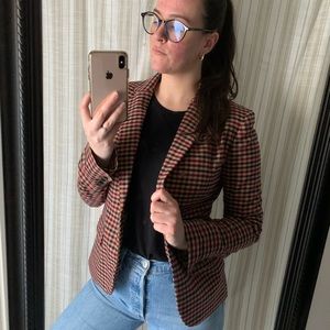 Gingham Blazer